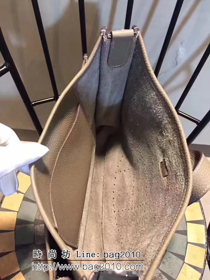 愛馬仕Hermes Evelyn伊芙琳 頭層牛皮單肩斜挎包 男女同款 0AM1373